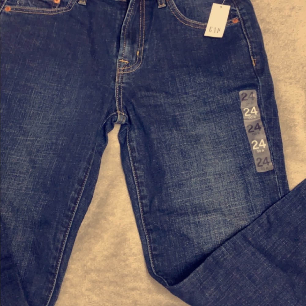 Navy blue jeans